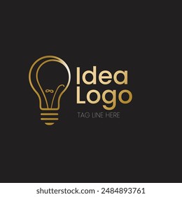 Centro de aprendizaje de bulbos con logotipo Idea