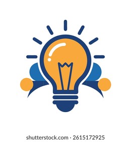 idea logo design. bulb icon symbol design