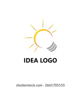 Design de logotipo de ideia, logotipo vetorial, design de ilustração