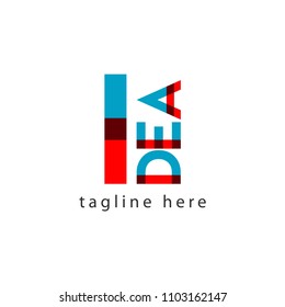 Idea Logo Letter Vector Template Design Illustration