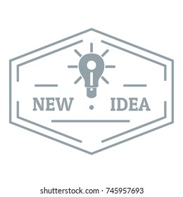 Idea logo. Simple illustration of idea vector logo for web