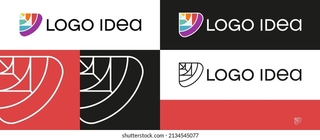 Idea Logo Template Design Vector. idea logotype line vector.