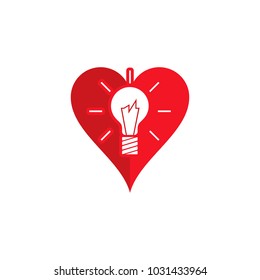 Idea Love Logo Icon Design