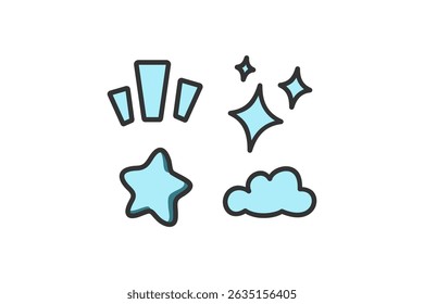 Idea Amor y envío de mensaje Un icono de ilustración dibujado a mano