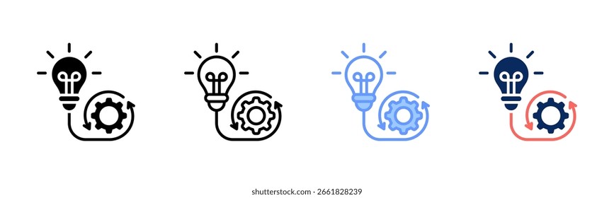 Idea Machine icon set multiple style collection