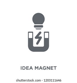 idea Magnet icon. idea Magnet design concept from Startup collection. Simple element vector illustration on white background.
