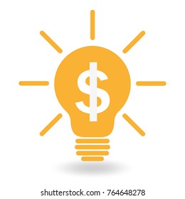Idea to make money dollar vector illustration