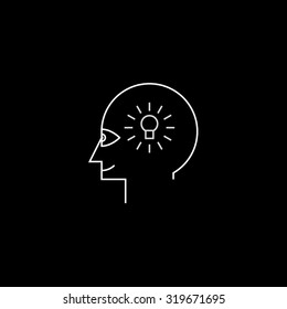 Idea maker profile icon black