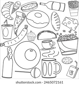 The idea for making this doodle is foods. Any kind of product that based on food is fit with this design.