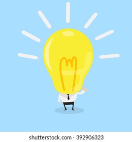 Idea man business concept