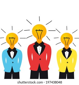 Idea man. creative design. Isolated illustration picture