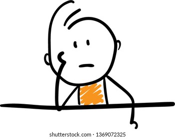 
idea man Doodle style vector illustration object isolated hand draw