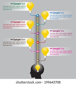 Idea modern time line template.