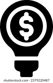 dólar bombilla creativa de dinero de ideas 7617