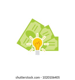 Idea Money Logo Icon Design