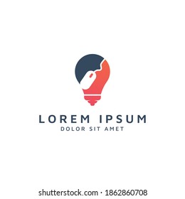 idea and mouse negative space logo design