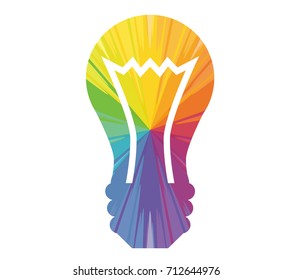 idea multicolored abstract icon