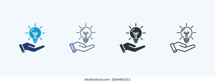 Idea Icono de estilo múltiple Colección