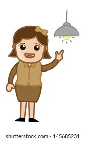 Idea - Office Character - Vector Illustration
