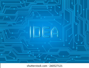 IDEA on electric integrated circuit. Technology background.