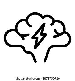 Icono de oportunidad de idea. Icono de vector de oportunidad de idea de esquema para diseño web aislado en fondo blanco