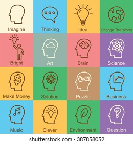 idea outline design, vector infographic elements
