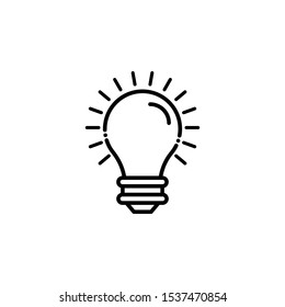 Idea outline icon. SEO & WEB Illustration style.