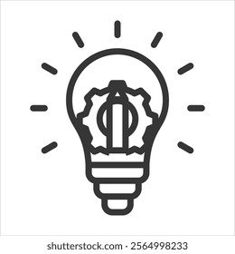 Idea Outline Icon Vector Illustration