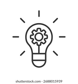 Vektorgrafik des Ideenumrisssymbols