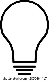  Diseño de iconos de vector de esquema de idea
