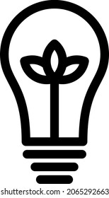 Idea Outline Vector Icon Design
