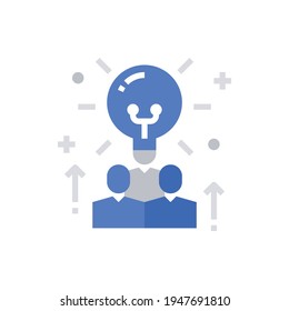 Idea People Icon Vector Illustration