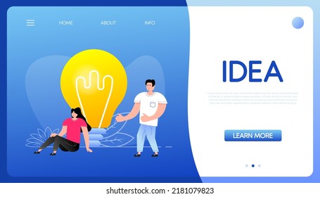 Idea people on light background. Creative concept idea. Think idea concept