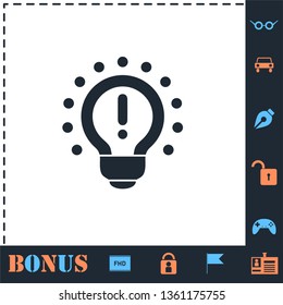 Idea. Perfect icon with bonus simple icons