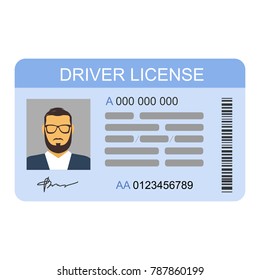 Idea Personal Driving License Driving License Stock Vector (Royalty ...