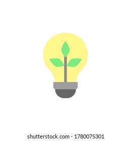 Idea, planta, icono de la bombilla. Elementos vectoriales de color simples de iconos de innovaciones para ui y ux, sitio web o aplicación móvil