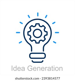 Idea Presentation and idea icon concept
