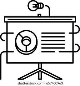 idea presentation outline icon