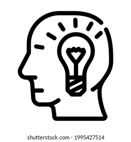 idea for production line icon vector. idea for production sign. isolated contour symbol black illustration