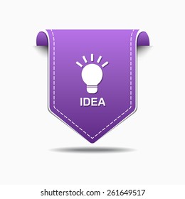 Idea Diseño de iconos vectores púrpura