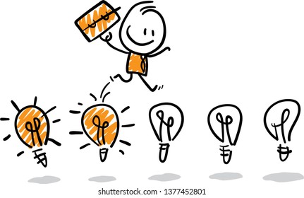 idea question Doodle style vector illustration object isolated hand draw