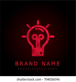 Idea red chromium metallic logo