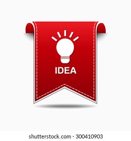 Idea Red Vector Icon Design