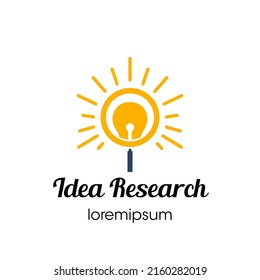 Idea Research logo or symbol template design