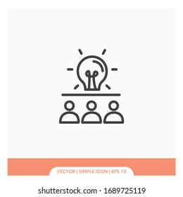 Idea research symbol Icon Vector Illustration