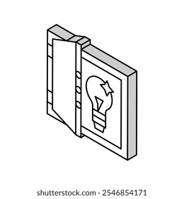 idea for resolve problem isometric icon vector. idea for resolve problem sign. isolated symbol illustration