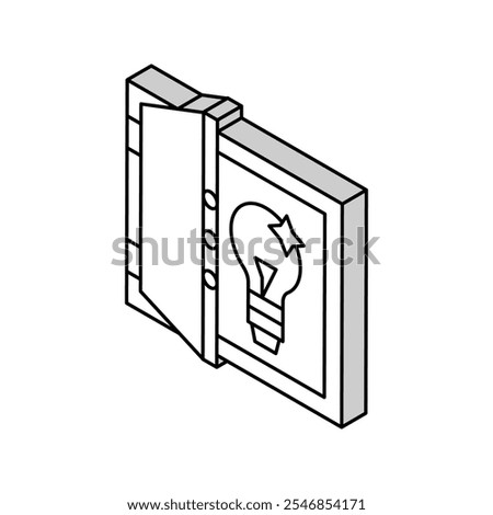 idea for resolve problem isometric icon vector. idea for resolve problem sign. isolated symbol illustration