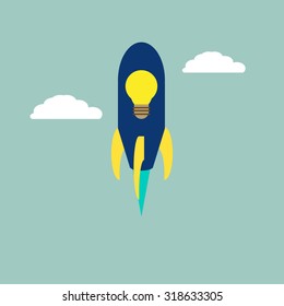 idea rocket, Business concept