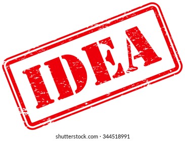 Idea Rubber Stamp Sign