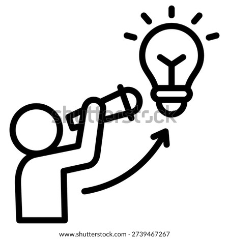 Idea Scope Icon Element For Design